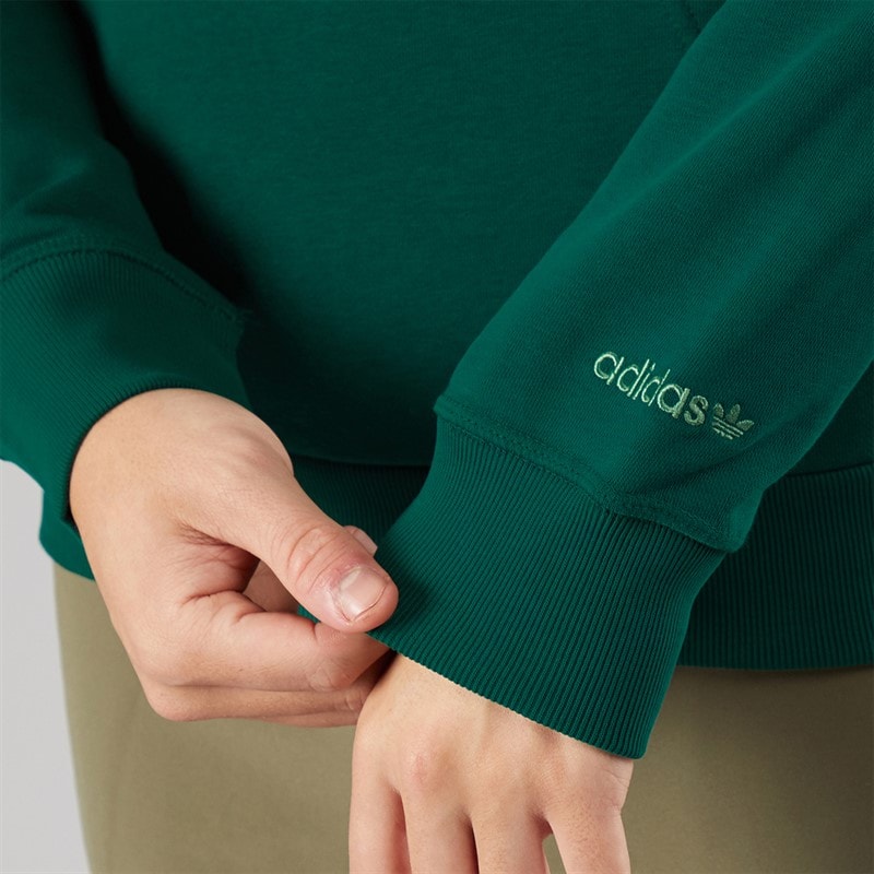 adidas Originals Mens Graphic Hoodie Collegiate Green - Image 5