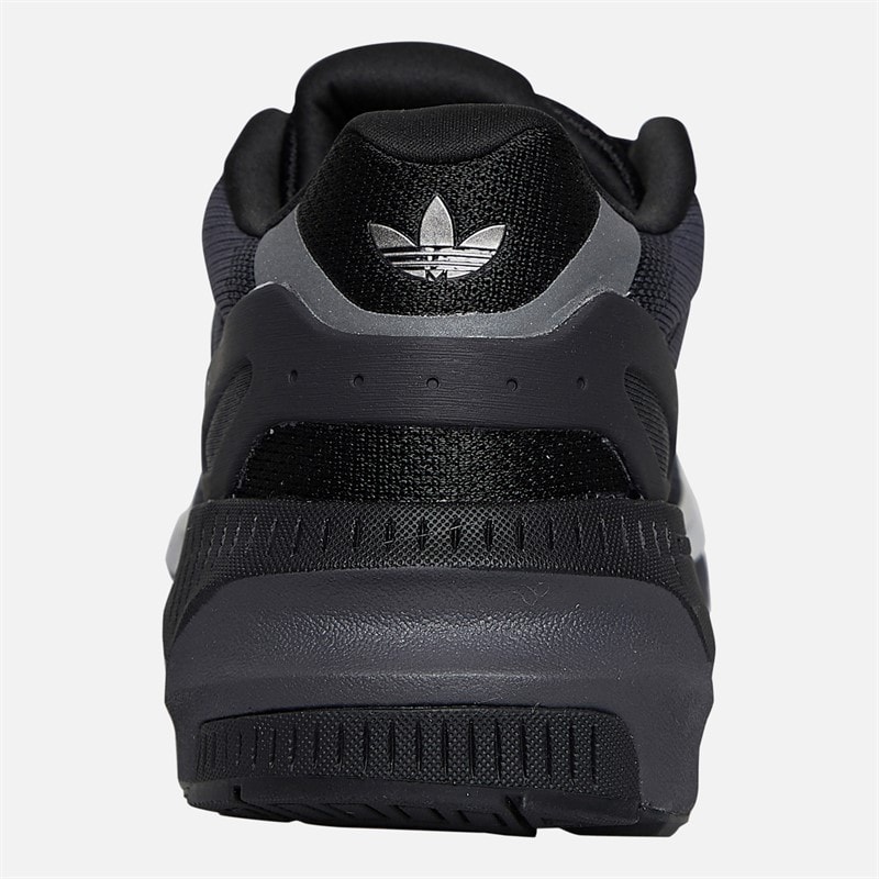 adidas Originals Junior Boys ZX RS Trainers Core Black/Silver Metallic/Carbon - Image 3