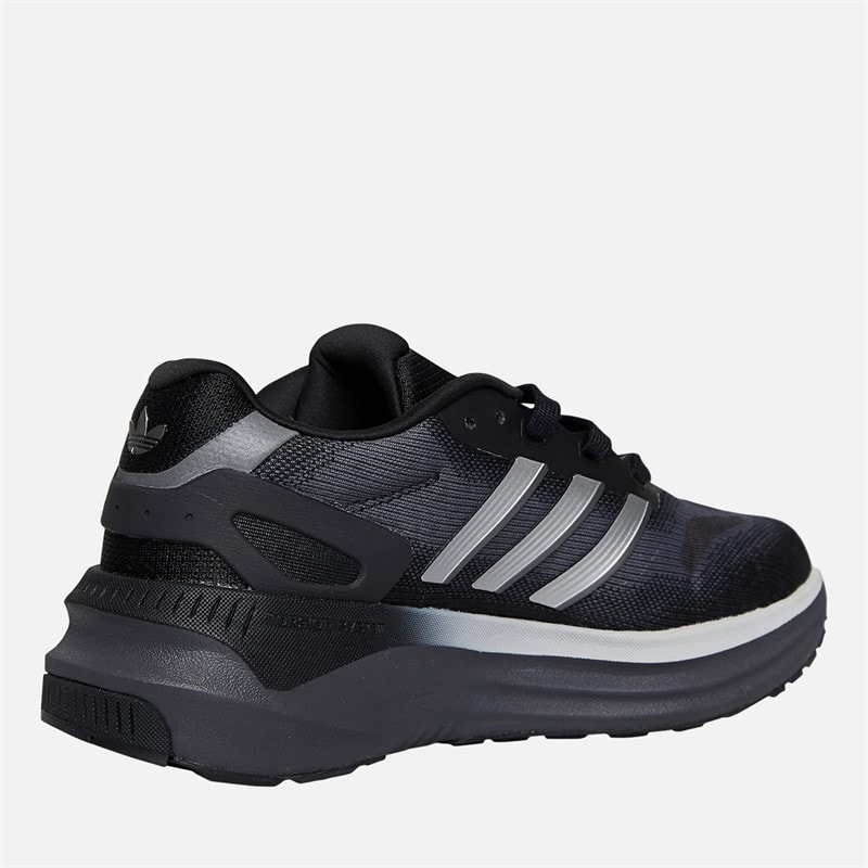 adidas Originals Junior Boys ZX RS Trainers Core Black/Silver Metallic/Carbon - Image 5