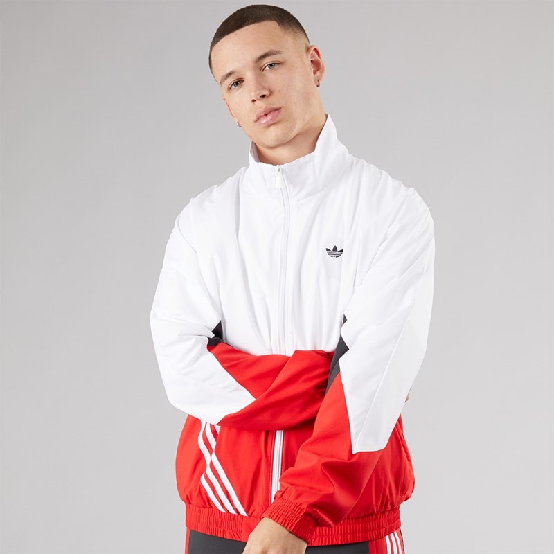 adidas Originals Mens Warm-Up Track Top Better Scarlet - Image 3