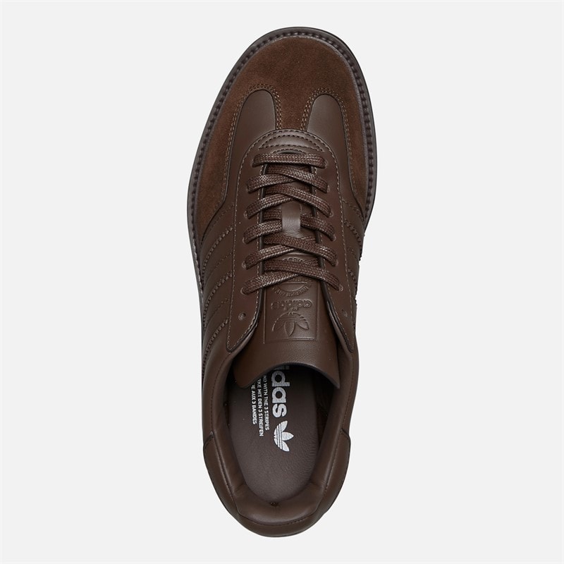 adidas Originals Gazelle Indoor Made In Italy Trainers Brown/Brown/Dark Brown - Image 4