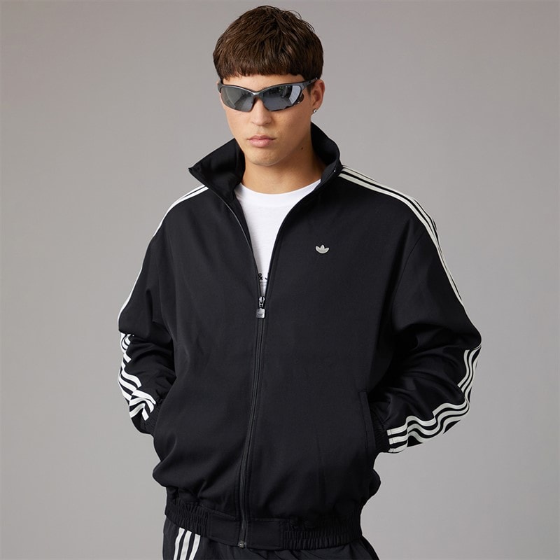 adidas Originals Mens Premium Firebird Track Top Black - Image 1