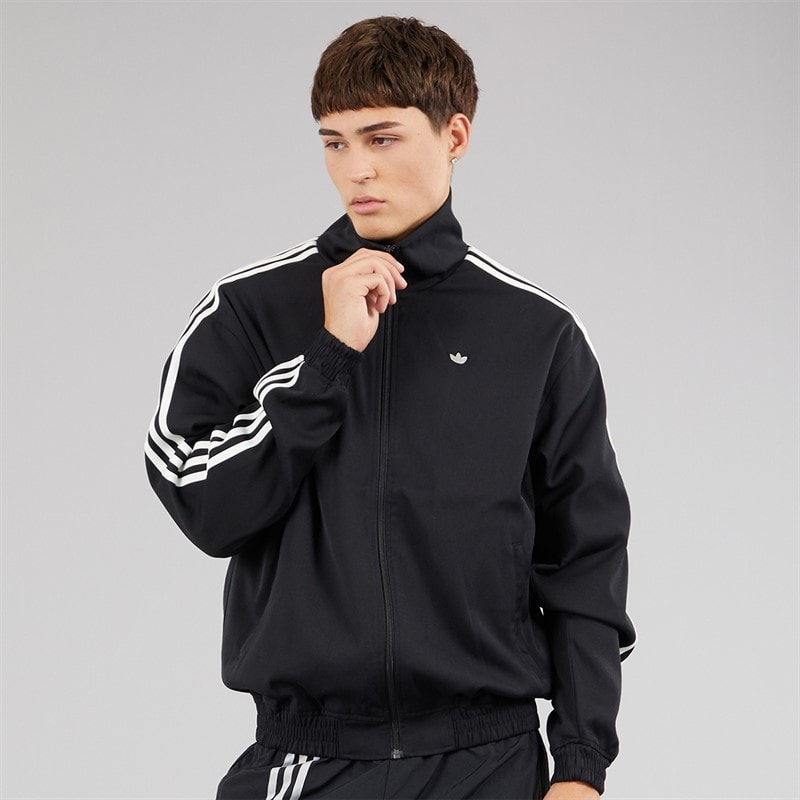 adidas Originals Mens Premium Firebird Track Top Black - Image 3