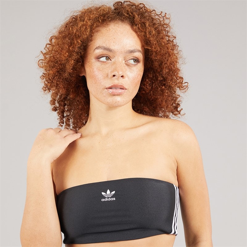 adidas Originals Womens 3-Stripes Tube Top Black - Image 3