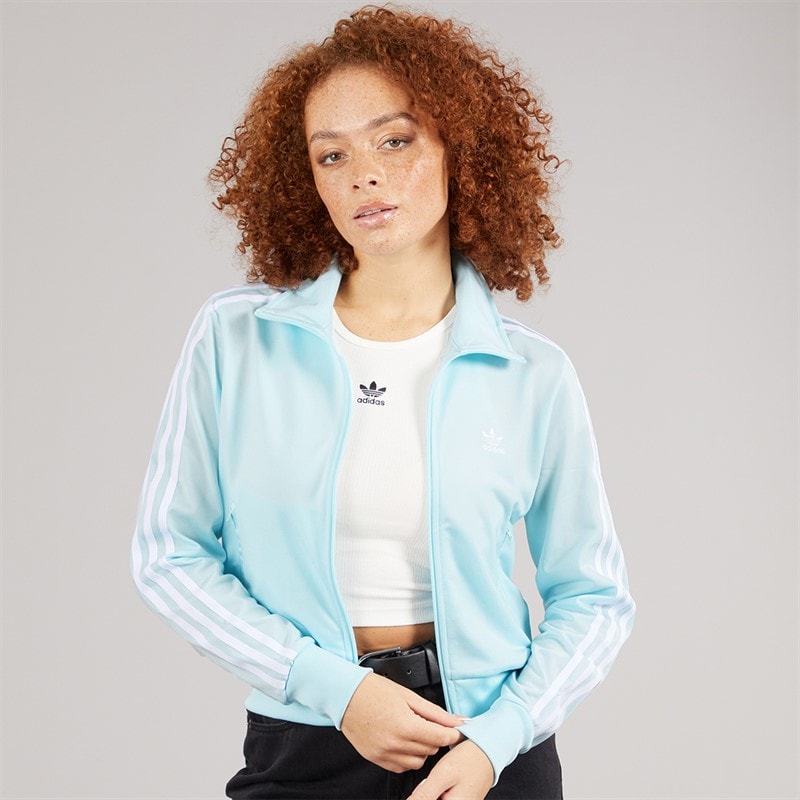 adidas Originals Womens Adicolour Classic Firebird Track Jacket Almost Blue - Image 1
