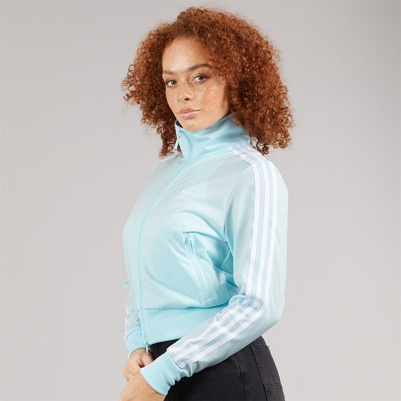 adidas Originals Womens Adicolour Classic Firebird Track Jacket Almost Blue - Image 3