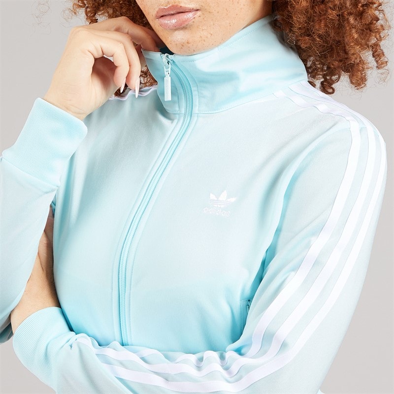 adidas Originals Womens Adicolour Classic Firebird Track Jacket Almost Blue - Image 5