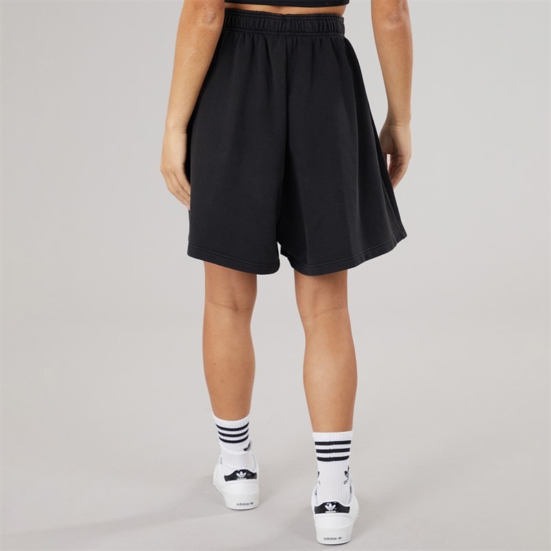 adidas Originals Womens Premium Essentials Sweat Shorts Black - Image 2
