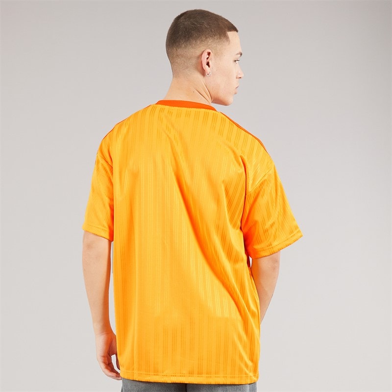 adidas Originals Mens Adicolor Poly T-Shirt Real Gold - Image 2