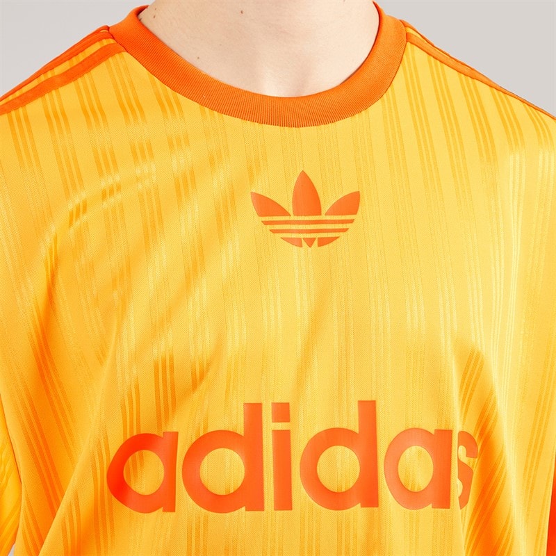 adidas Originals Mens Adicolor Poly T-Shirt Real Gold - Image 3