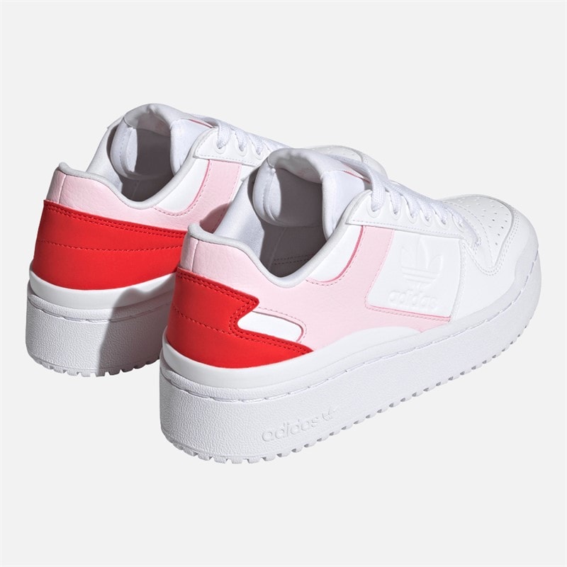 adidas Originals Junior Girls Forum Bold Trainers Cloud White/Cloud White/Clear Pink - Image 3