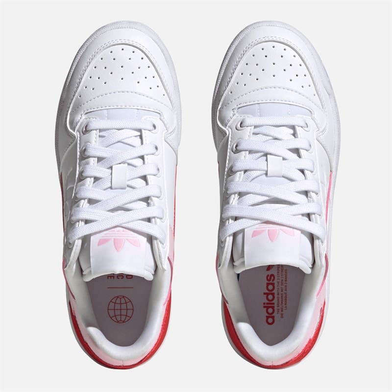adidas Originals Junior Girls Forum Bold Trainers Cloud White/Cloud White/Clear Pink - Image 4
