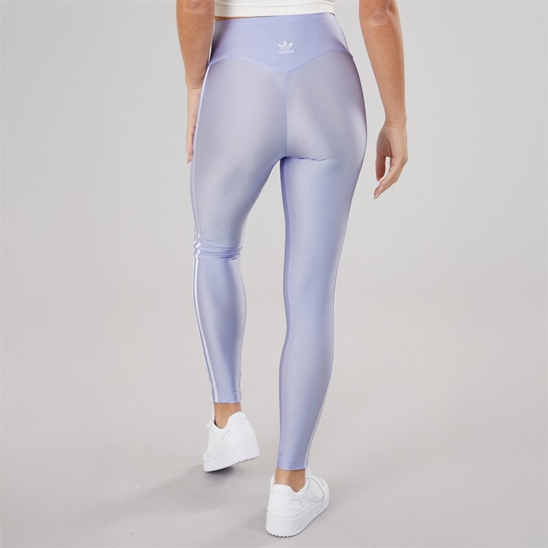 adidas Originals Womens 3-Stripes Leggings Violet Tone - Image 2