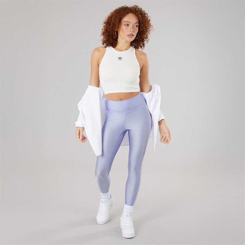 adidas Originals Womens 3-Stripes Leggings Violet Tone - Image 4