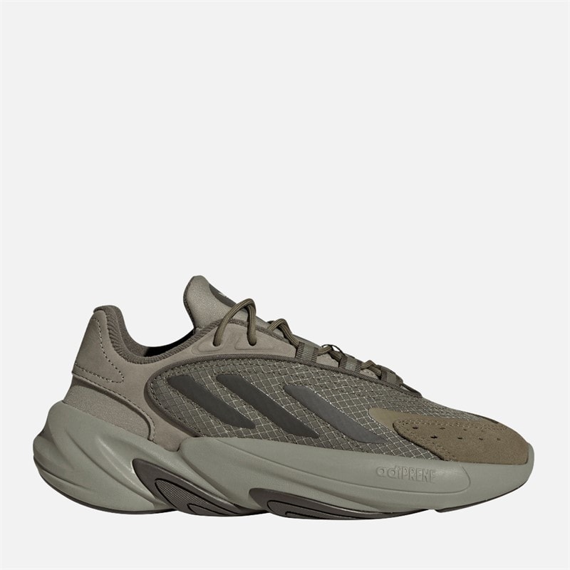 adidas Originals Junior Boys Ozelia Trainers Silver Pebble/Shadow Olive - Image 1