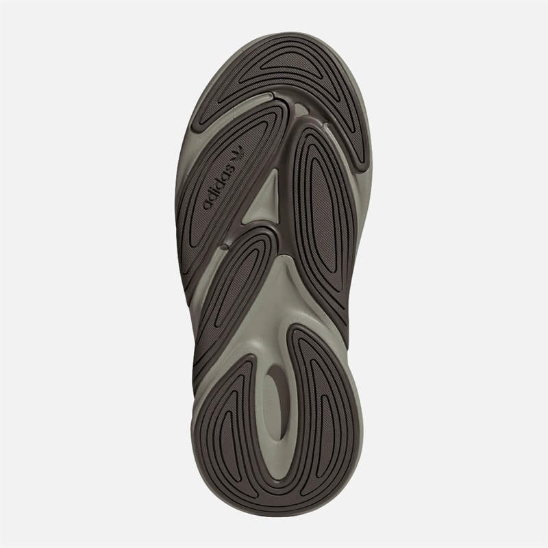 adidas Originals Junior Boys Ozelia Trainers Silver Pebble/Shadow Olive - Image 2