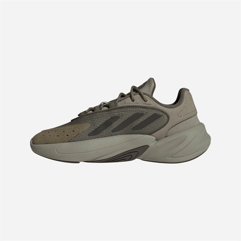 adidas Originals Junior Boys Ozelia Trainers Silver Pebble/Shadow Olive - Image 5