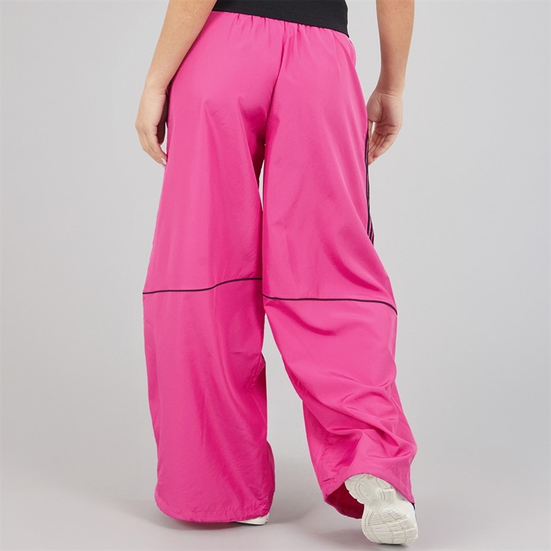 adidas Originals Womens Adicolour Teamgeist Oversized Woven Track Pants Semi Lucid Fuchsia/Black - Image 2