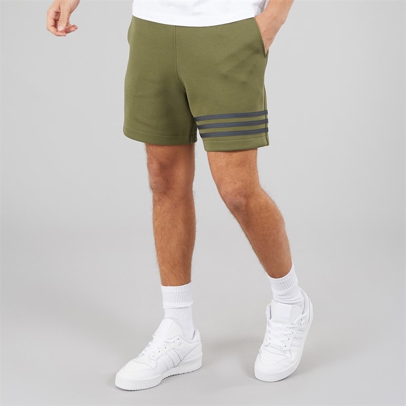 adidas Originals Mens Adicolor Neuclassics Shorts Focus Olive - Image 1