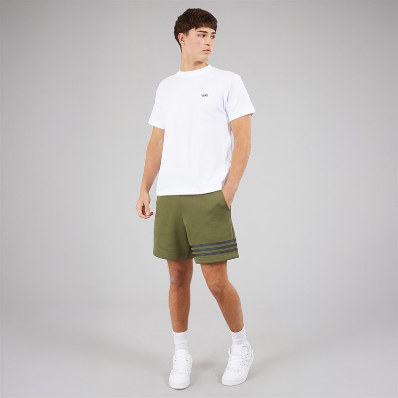 adidas Originals Mens Adicolor Neuclassics Shorts Focus Olive - Image 4
