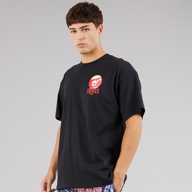 adidas Originals Mens Billiard T-Shirt Black - Image 3