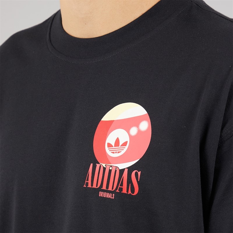 adidas Originals Mens Billiard T-Shirt Black - Image 5