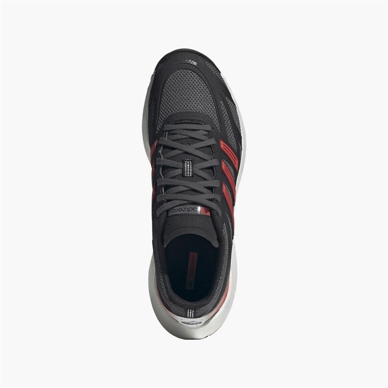 adidas Originals Mens Adizero Aruku Trainers Core Black/Grey Six/Bright Red - Image 4