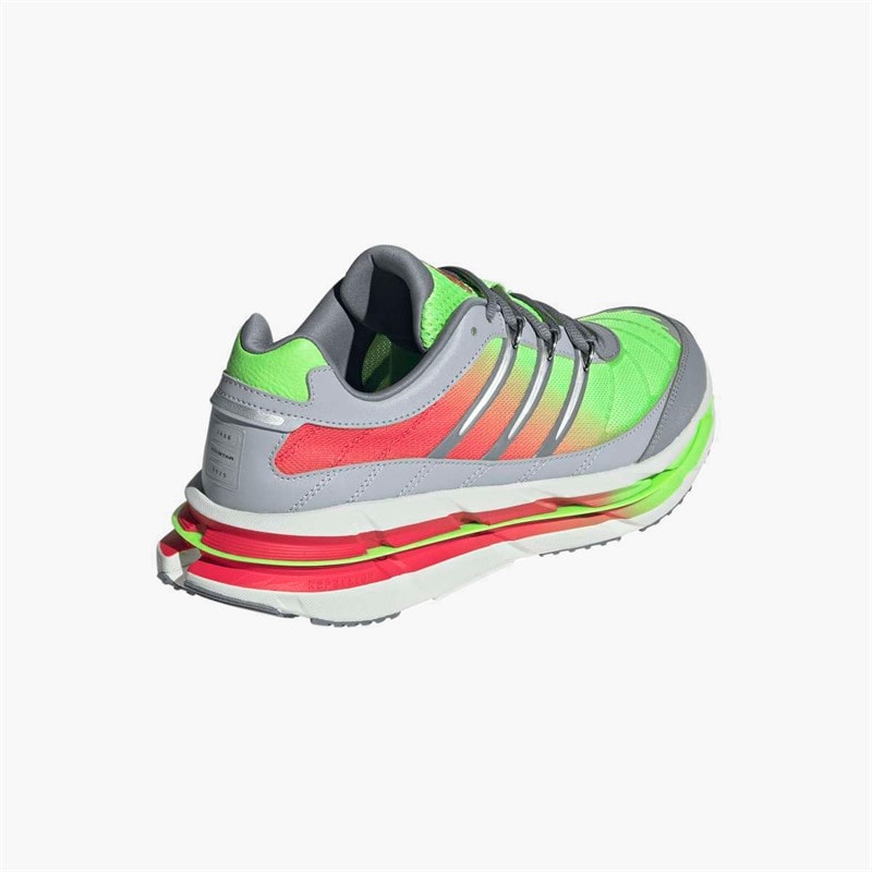 adidas Originals Mens Adistar HRMY Trainers Lime Burst/Grey/Semi Lucid Red - Image 3