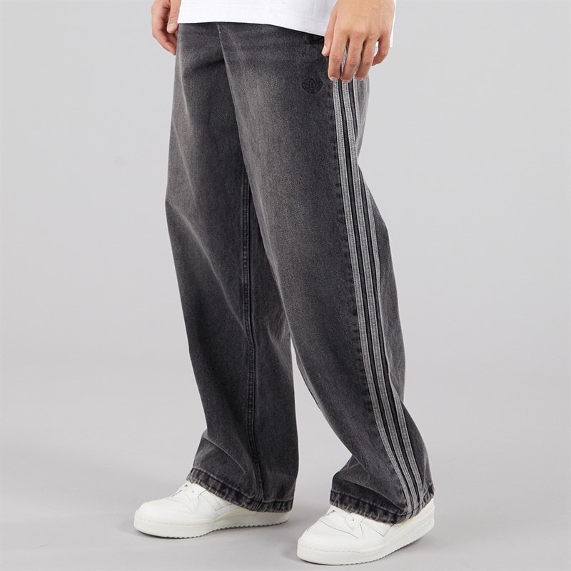 adidas Originals Mens Adilenium Season 4 Teamgeist Denim Trousers Black - Image 1