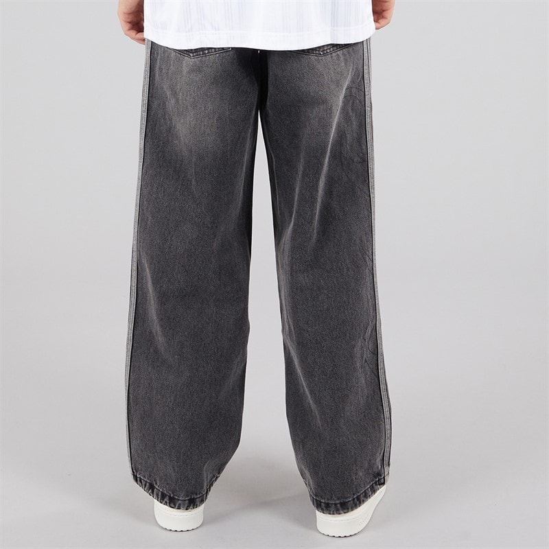 adidas Originals Mens Adilenium Season 4 Teamgeist Denim Trousers Black - Image 2