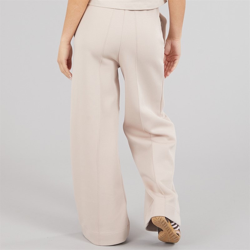 adidas Originals Womens Off Placed 3-Stripes Wide Leg Joggers Wonder Taupe - Image 2