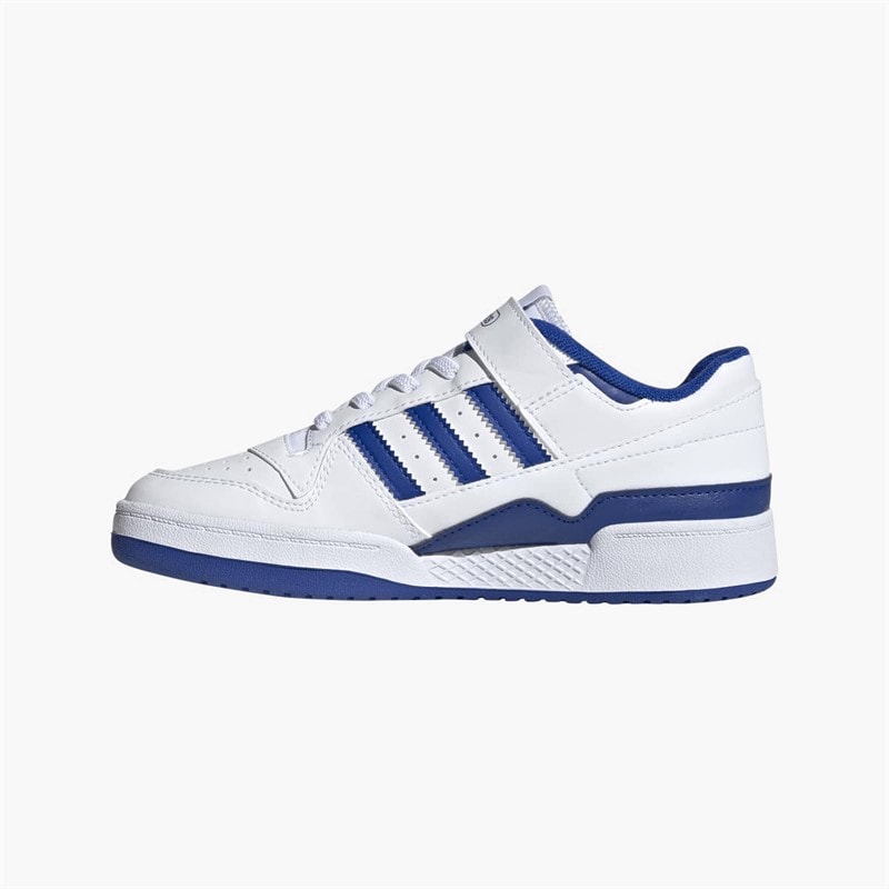 adidas Originals Kids Forum Low Trainers Cloud White/Royal Blue/Cloud White - Image 5