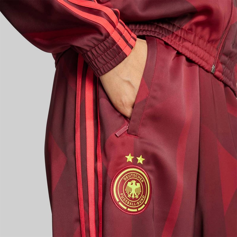 adidas Originals Womens DFB Germany Track Pants Tech Copper Blue/Team Maroon - Image 4