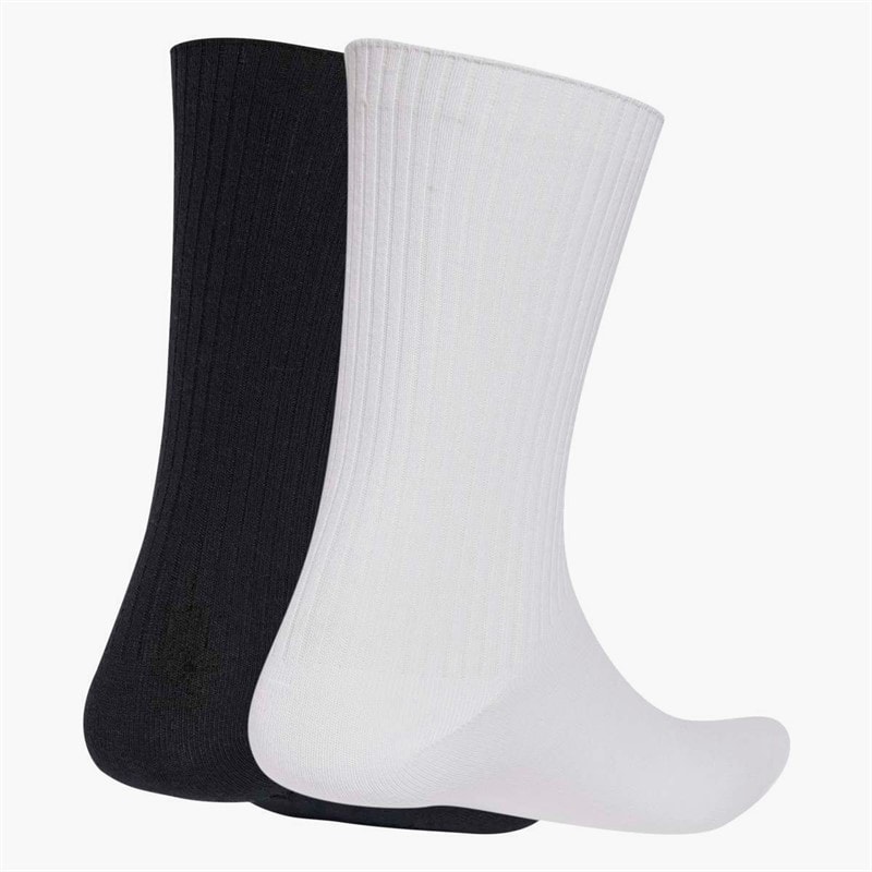 adidas Originals  Everday Icons Two Pack Crew Socks White/Black - Image 2