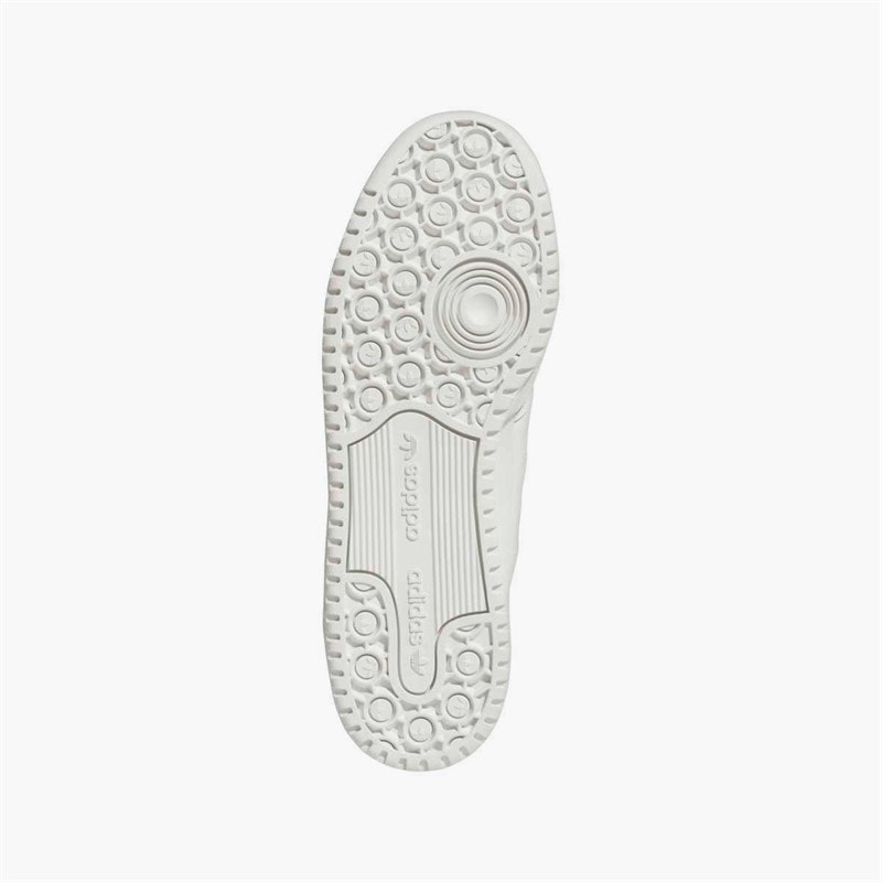 adidas Originals Mens Forum Low CL Trainers Core White/Cloud White/Grey One - Image 2