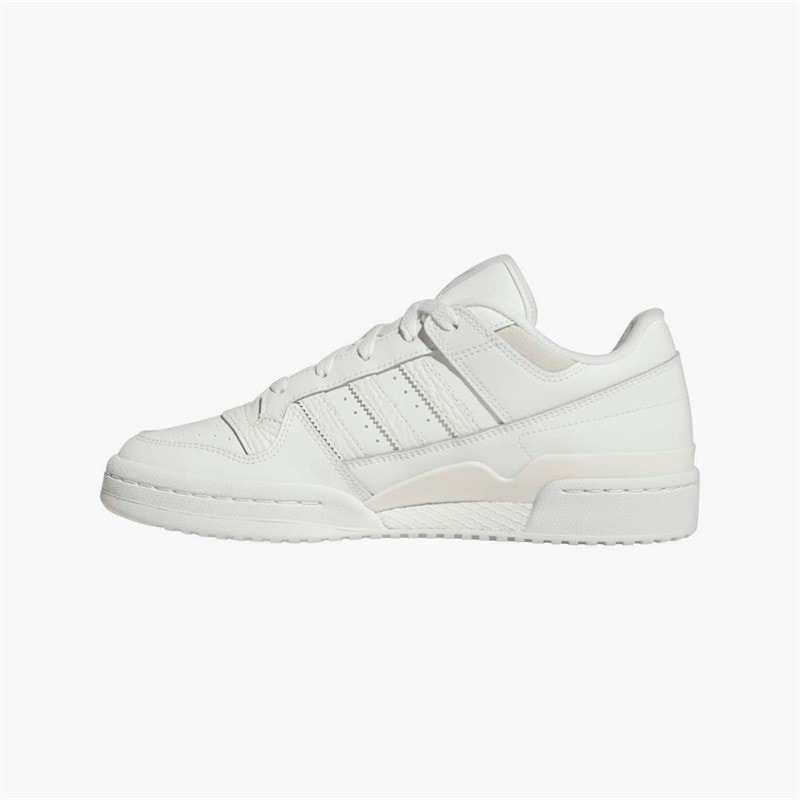 adidas Originals Mens Forum Low CL Trainers Core White/Cloud White/Grey One - Image 5