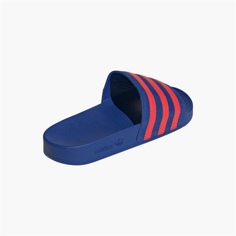 adidas Originals Mens Adilette Slides Power Blue/Solar Red/Power Blue - Image 3