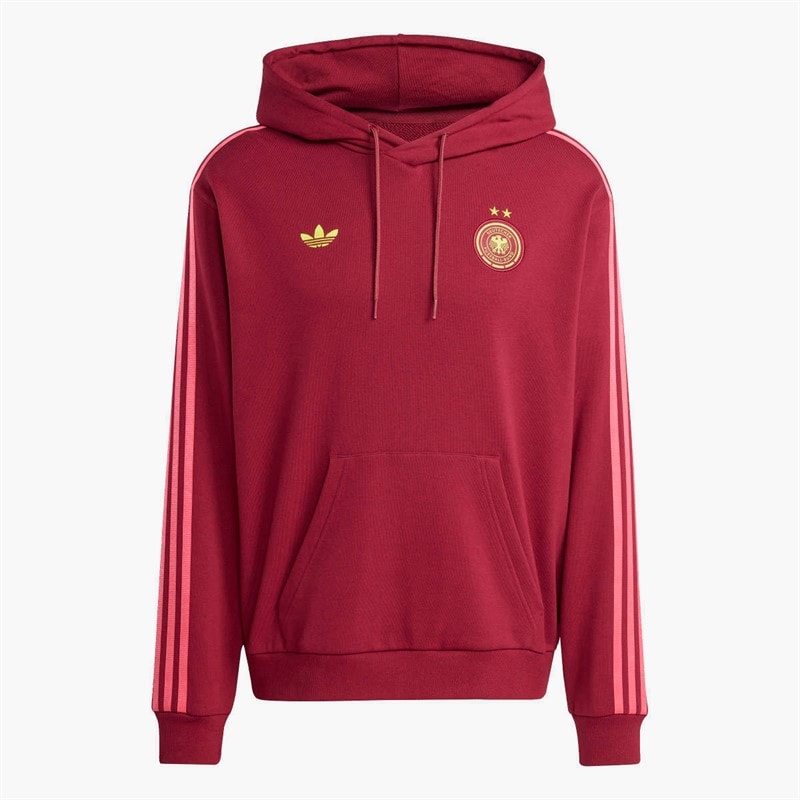 adidas Originals Mens DFB Germany Trefoil Hoodie Tech Copper Blue - Image 1