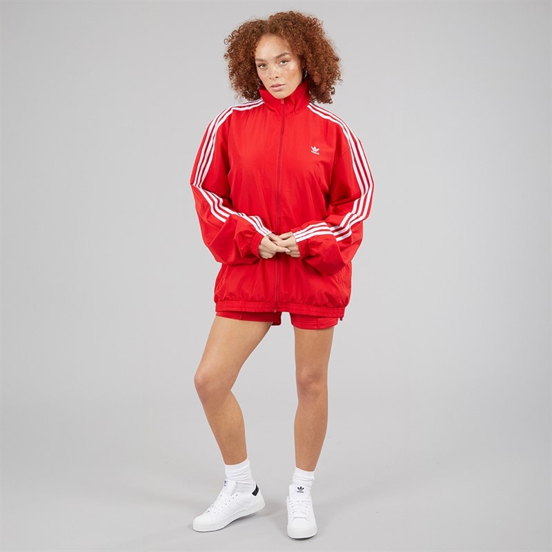 adidas Originals Womens Firebird Oversized Track Top Better Scarlet - Image 5