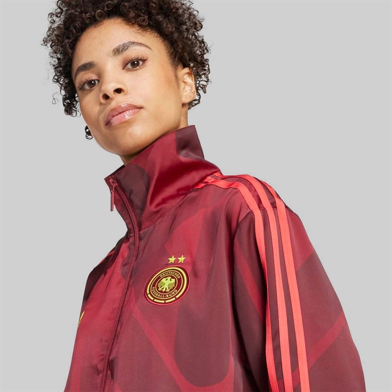 adidas Originals Womens DFB Germany Track Top Tech Copper Blue - Image 4