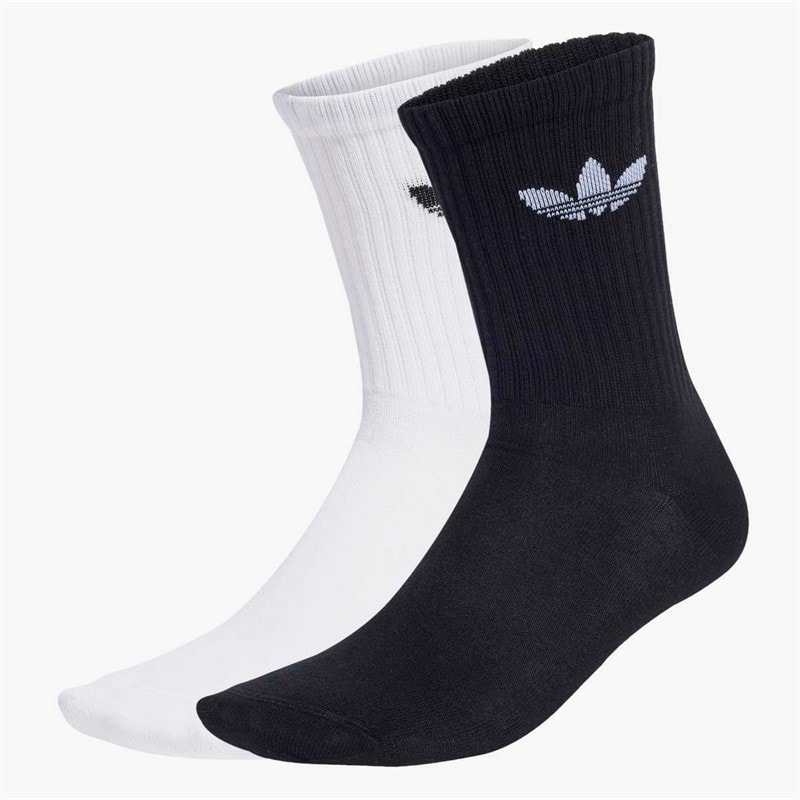 adidas Originals Ruffle Two Pack Crew Socks White/Black