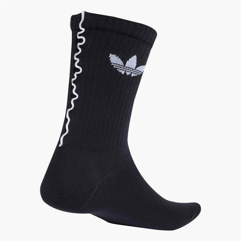 adidas Originals  Ruffle Two Pack Crew Socks White/Black - Image 2