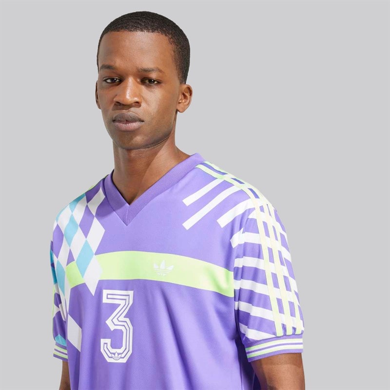 adidas Originals Mens Nuwave 90s Jersey Purple Rush - Image 4