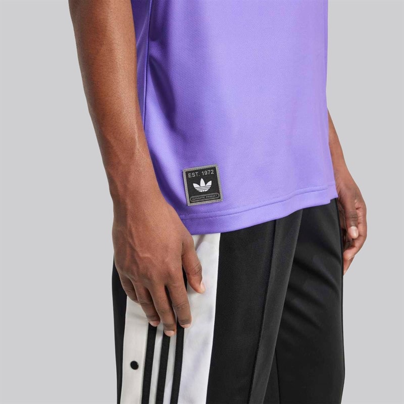 adidas Originals Mens Nuwave 90s Jersey Purple Rush - Image 5