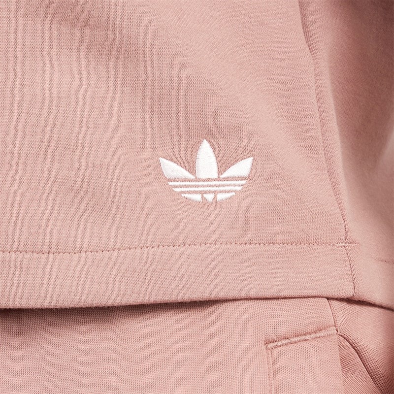 adidas Originals Womens Off Placed 3-Stripes T-Shirt Warm Clay - Image 3