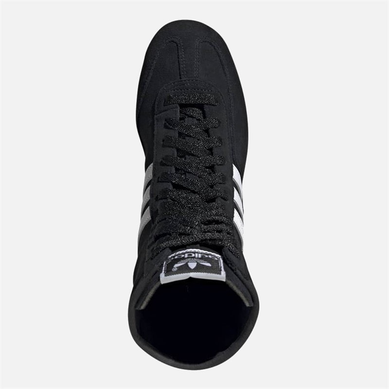 adidas Originals Womens Rasant Mid Trainers Core Black/Cloud White/Off White - Image 4