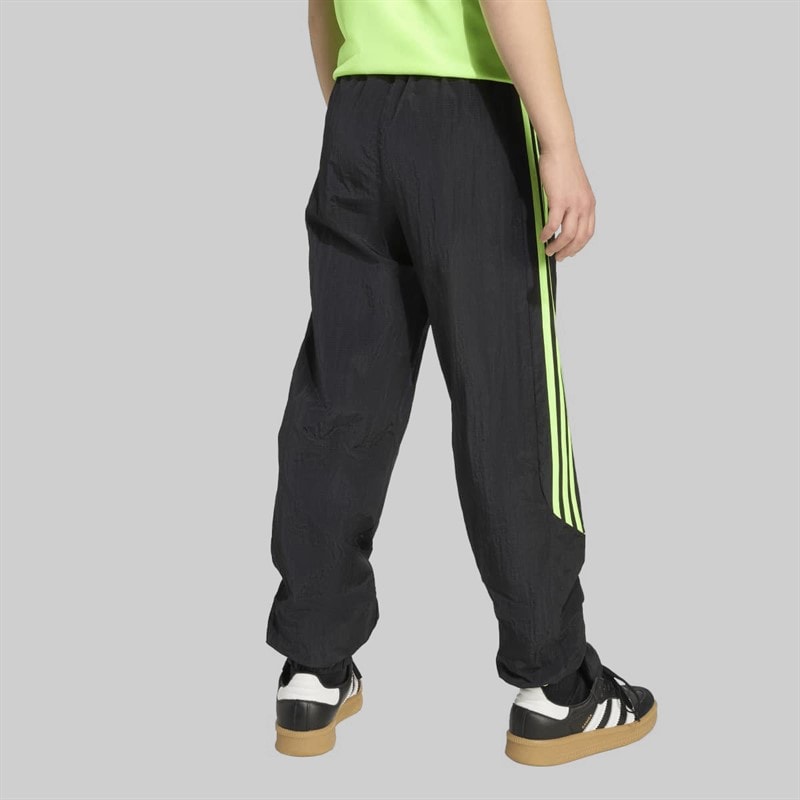 adidas Originals Junior Teamgeist Track Pants Black/Signal Green - Image 2