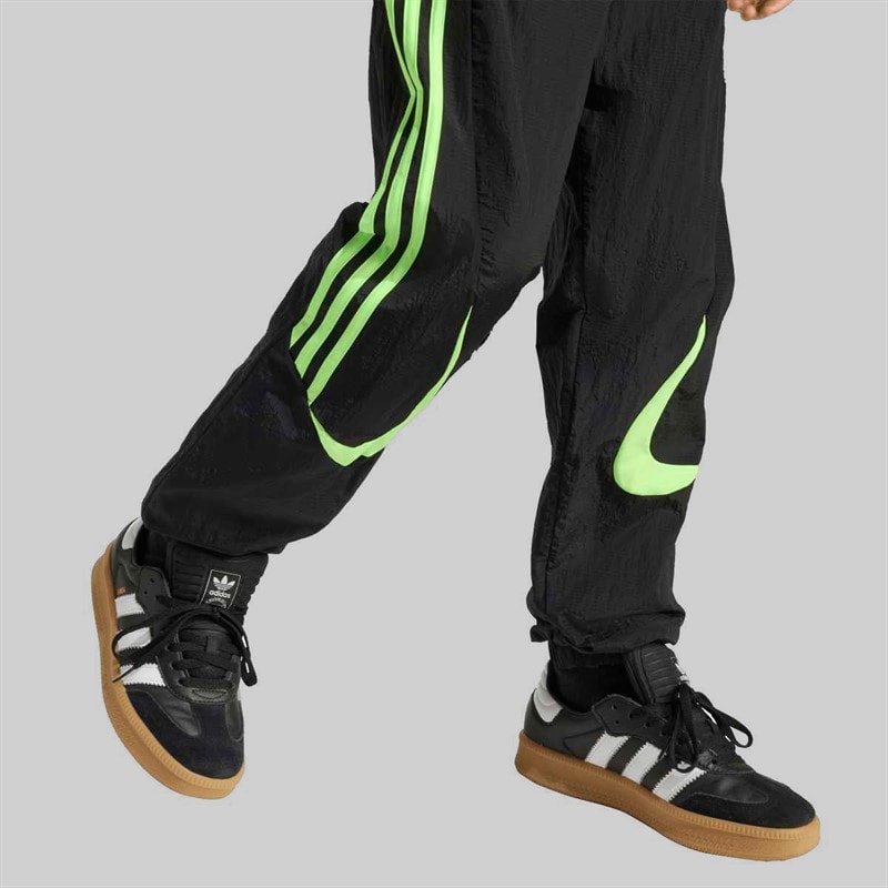 adidas Originals Junior Teamgeist Track Pants Black/Signal Green - Image 5
