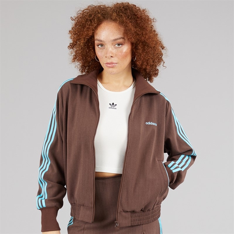 adidas Originals Womens Tailored Full Zip Track Top Auburn - Image 3