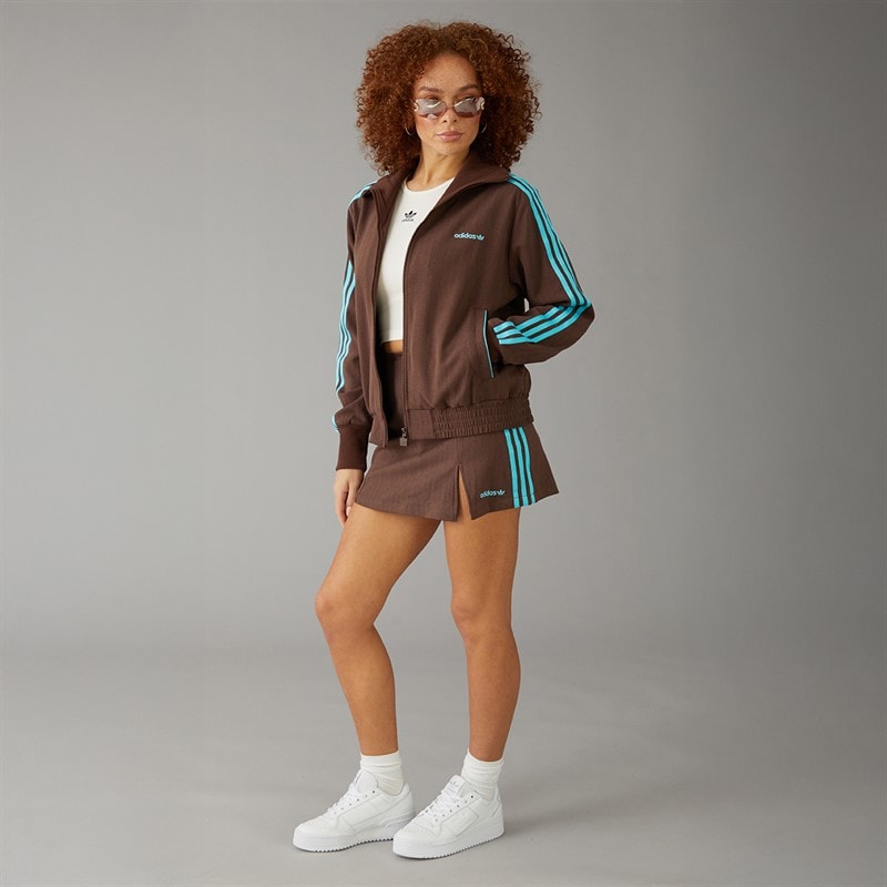 adidas Originals Womens Tailored Full Zip Track Top Auburn - Image 4